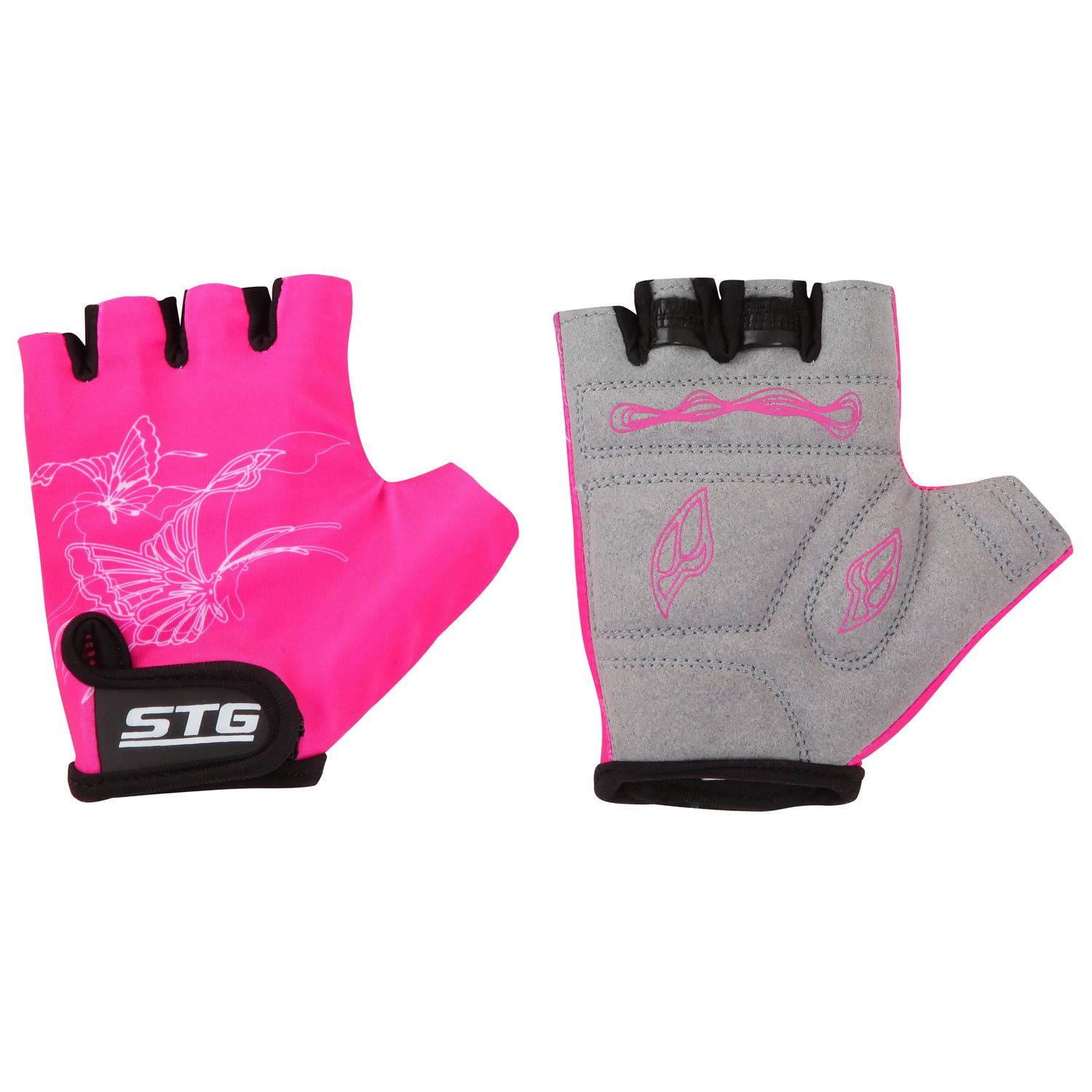 Велоперчатки STG Х61898, pink, S