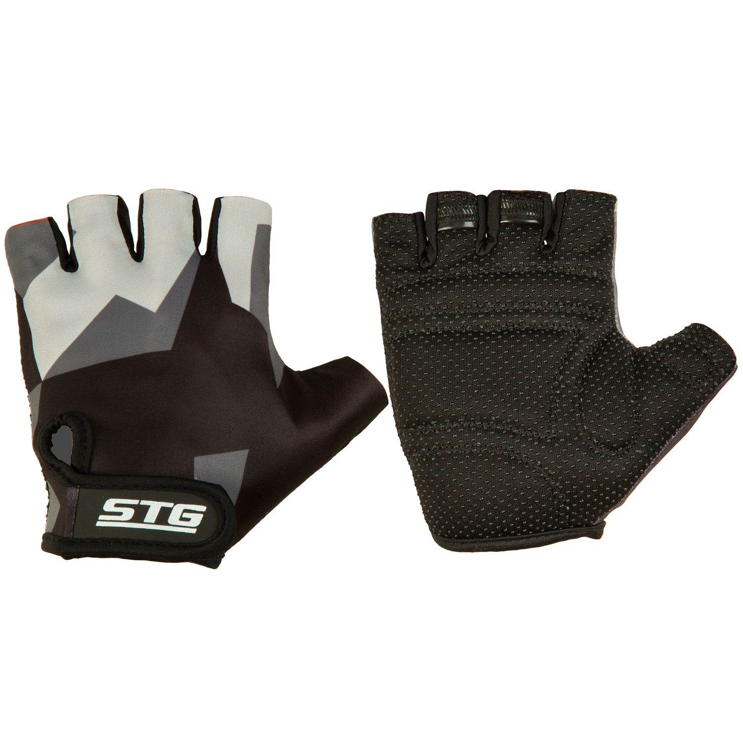 Велоперчатки STG Х87904, black/grey, XL