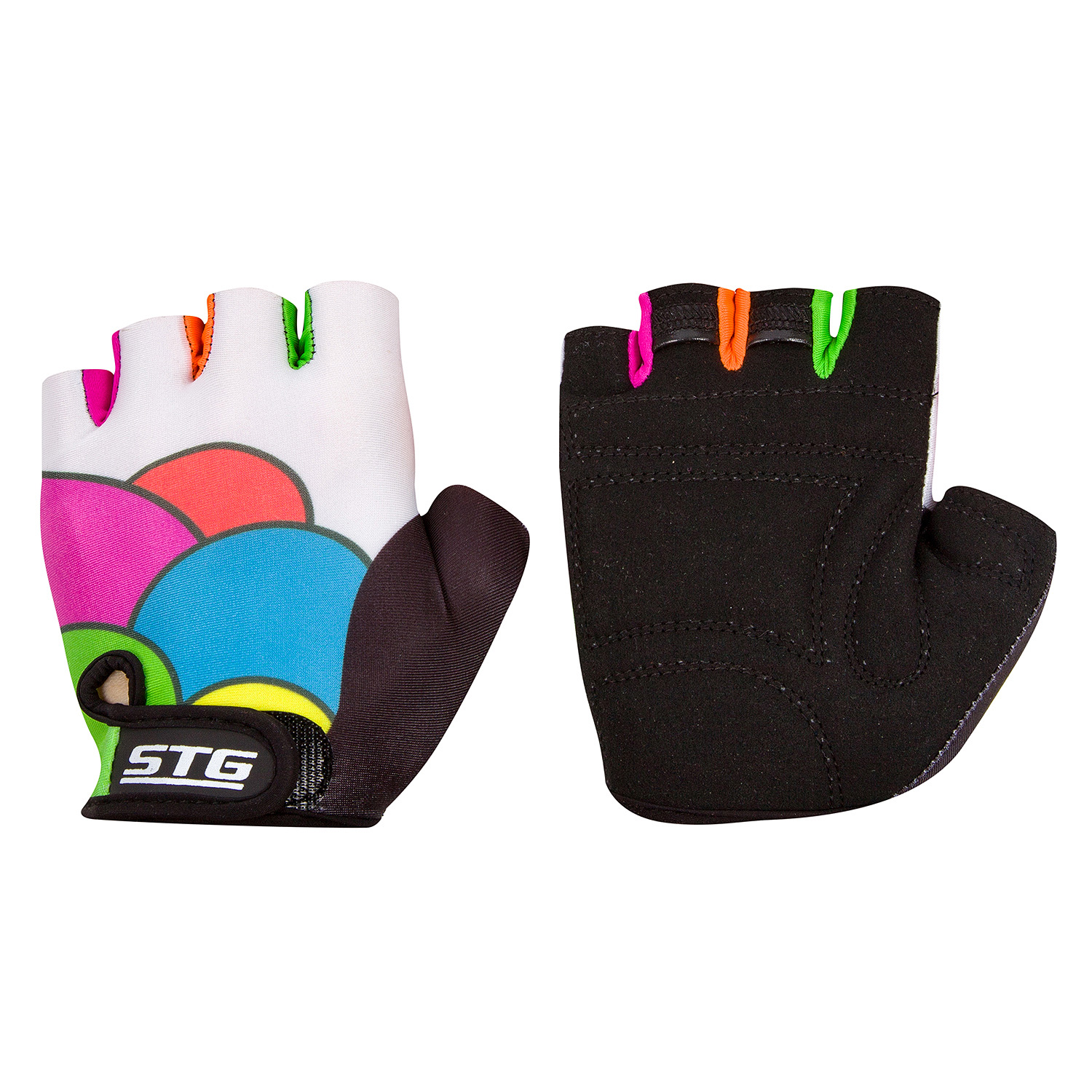 

Велоперчатки STG Candy, multicolor, S, Разноцветный, Candy