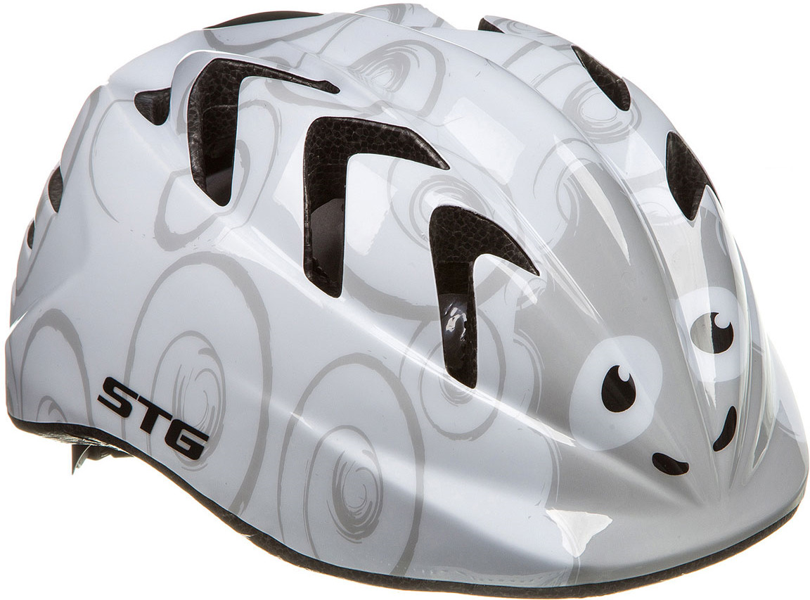 Велосипедный шлем STG Sheep, белый/серый, S