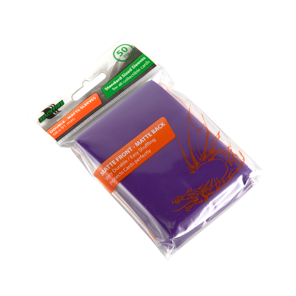 

Протекторы Blackfire double-matte для ККИ фиолетовые, 50 шт.