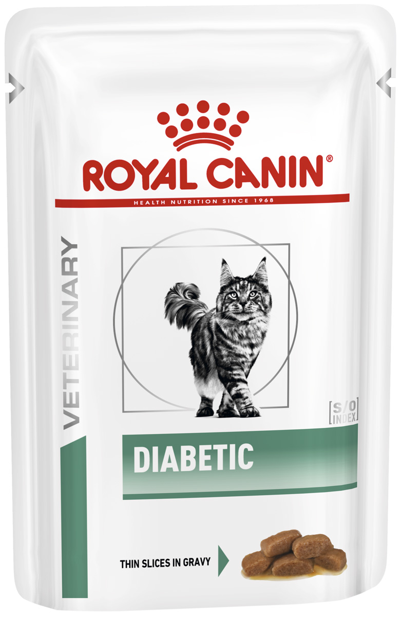 фото Влажный корм для кошек royal canin diabetic, при сахарном диабете, 12шт по 85г