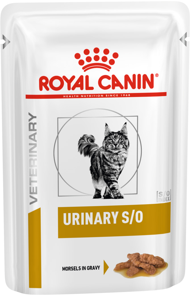 фото Влажный корм для кошек royal canin urinary s/o, при мкб, мясо в соусе, 12шт по 85г