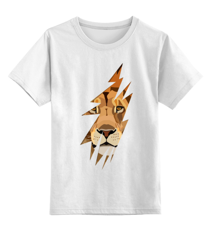 

Детская футболка Printio Лев lion цв.белый р.164, 0000000771724