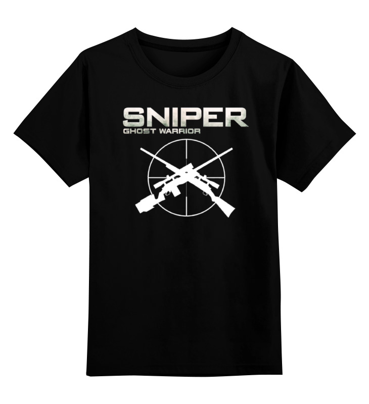 

Детская футболка Printio Sniper цв.черный р.164, 0000000771571