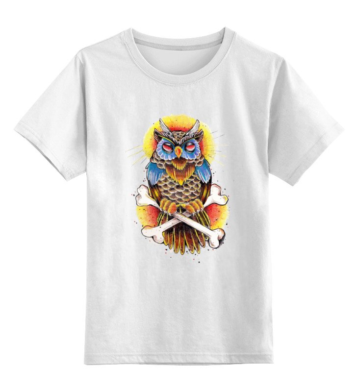 

Детская футболка Printio Mysterious owl цв.белый р.164, 0000000769488