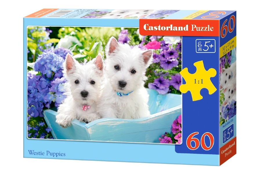 

Пазл Castorland Белые щенки 60 элементов