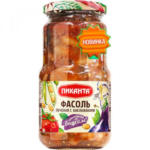

Фасоль Пиканта печеная с баклажанами 530 г