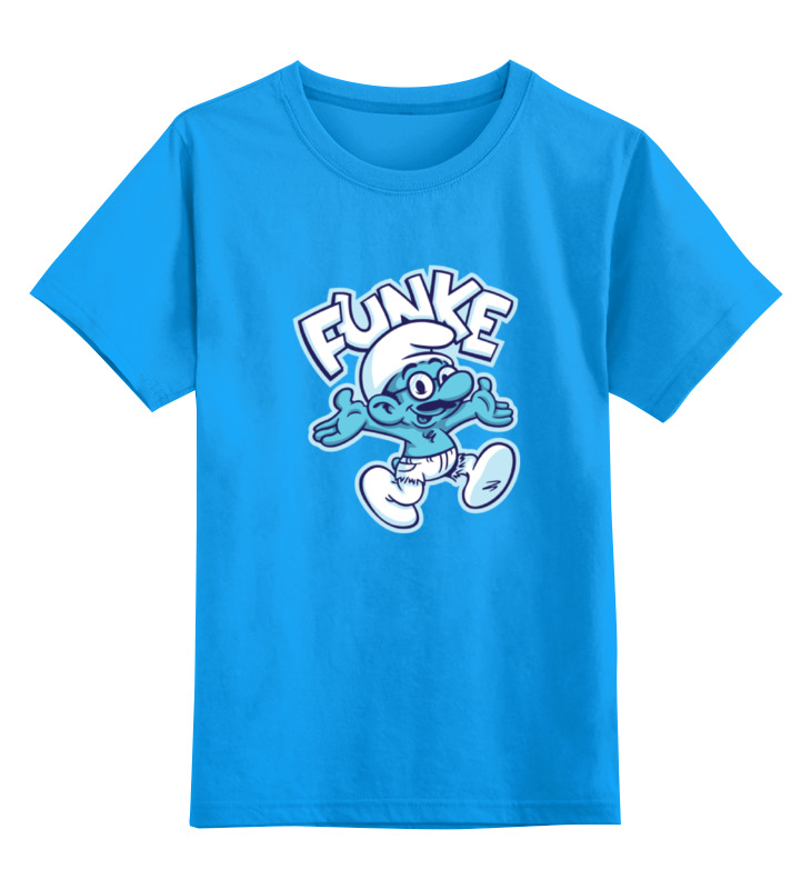 

Детская футболка Printio Смурф smurf цв.голубой р.104, 0000000782036