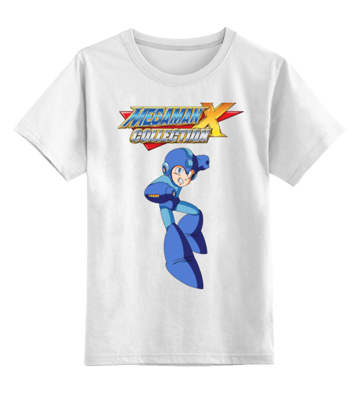 

Детская футболка Printio Megaman x цв.белый р.104, 0000000781187