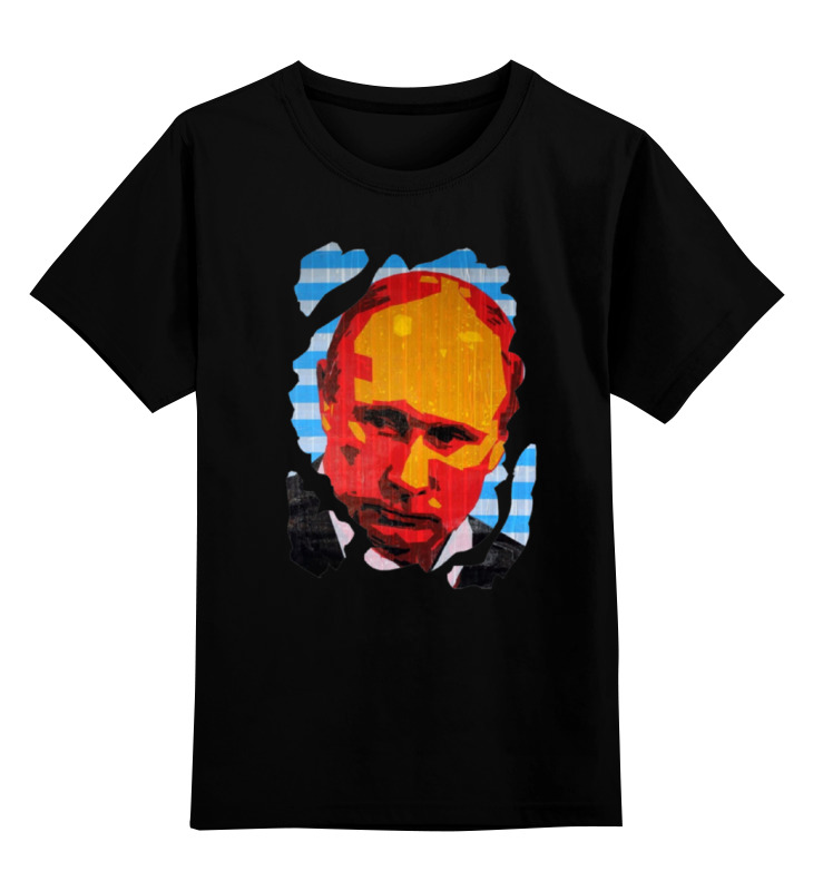 

Детская футболка Printio Putin цв.черный р.104, 0000000780455