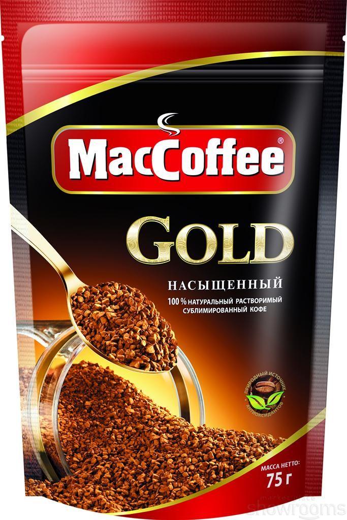 Кофе растворимый MacCoffee Gold натуральный 75 г