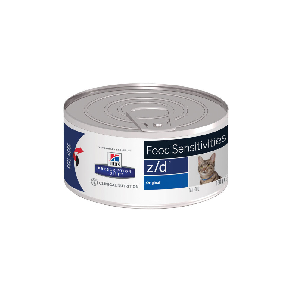 фото Консервы для кошек hills prescription diet z/d food sensitivities 156 г 24 шт hill's