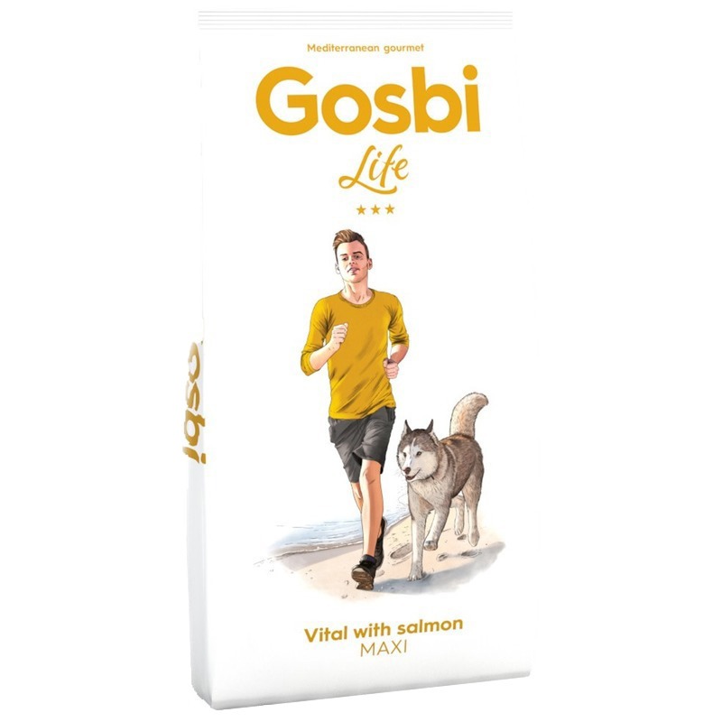 

Gosbi Life сухой корм для взрослых собак крупных пород с лососем 15 кг, Life