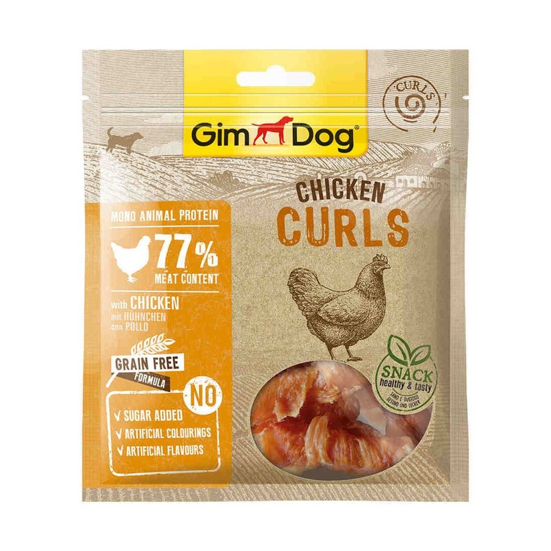фото Gimborn gimdog лакомство для собак спиральки из курицы 55 г