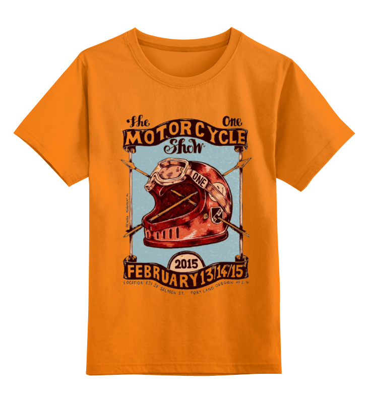 

Детская футболка Printio Motorcycle show цв.оранжевый р.104, 0000000769082