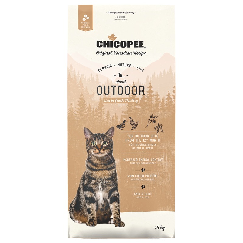 Сухой корм для кошек Chicopee CNL Cat Adult Outdoor с птицей, 15кг