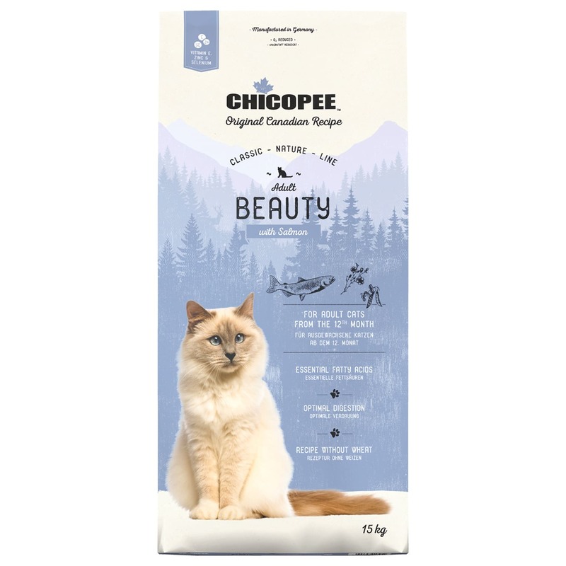 Сухой корм для кошек Chicopee CNL Cat Adult Beauty с лососем, 15кг