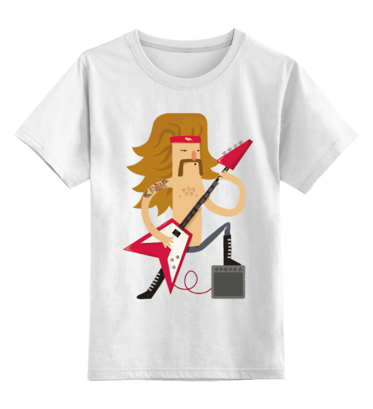 

Детская футболка Printio Рок звезда rock star цв.белый р.116, 0000000783657