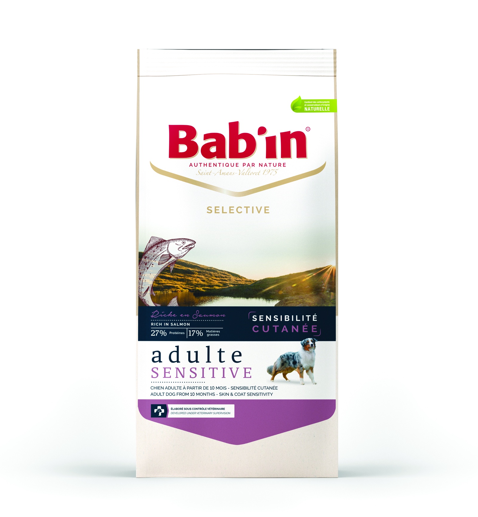 фото Babin selective adulte sensitive сухой корм для собак с лососем 3 кг