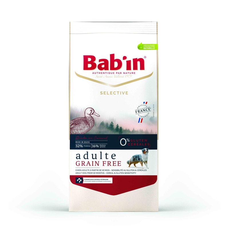 фото Babin selective adulte grain free сухой беззерновой корм для собак с уткой и форелью 12 кг