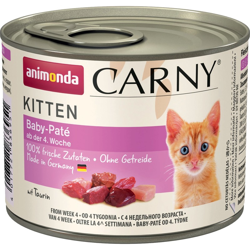 

Консервы для котят Animonda Carny Kitten Baby-Pate паштет, 6 шт по 200 г, Carny Kitten