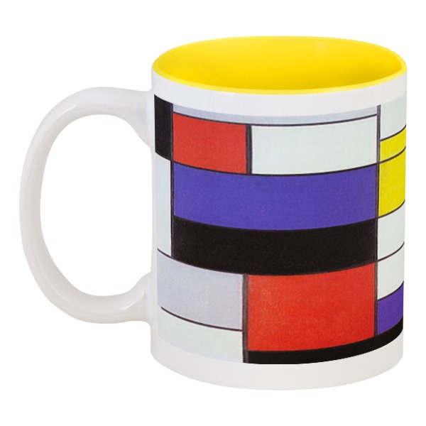 Кружка Printio цветная внутри Piet mondrian