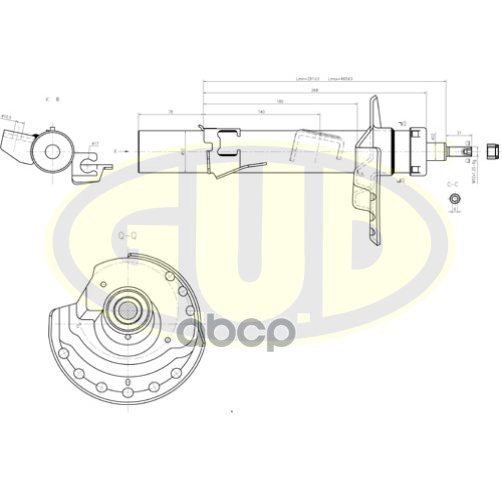 

Амортизатор подвески G.U.D GSA339719