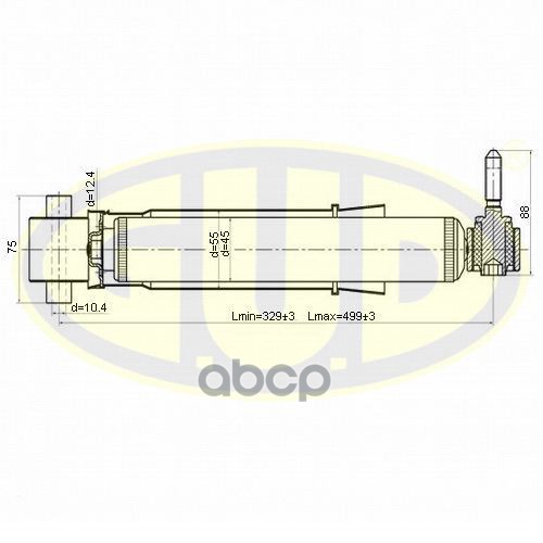 

Амортизатор подвески G.U.D GSA344800