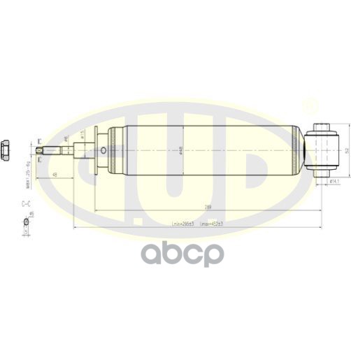 

Амортизатор подвески G.U.D GSA349021