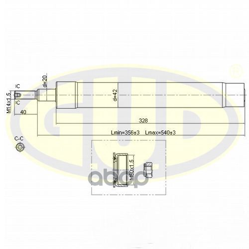 фото Амортизатор подвески g.u.d gsa664014 g.u.d.