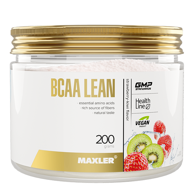 фото Maxler bcaa lean vegan + fibers 200 г клубника-киви