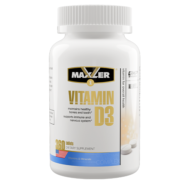 фото Витаминно-минеральный комплекс maxler vitamin d3 1200 iu 360 таблеток