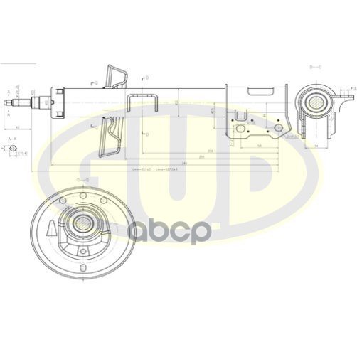 

Амортизатор подвески G.U.D GSA334847