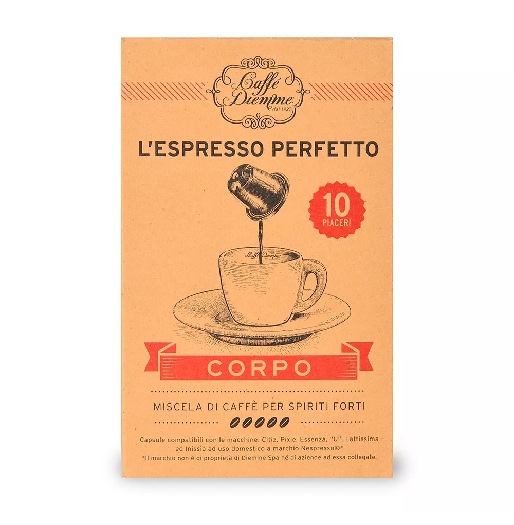 фото Кофе в капсулах diemme l'espresso perfetto corpo 56 г италия