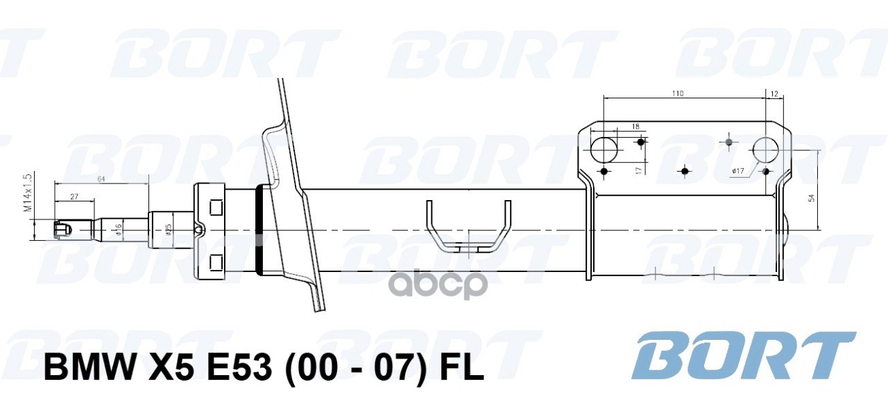 

Амортизатор подвески BORT G22556013L