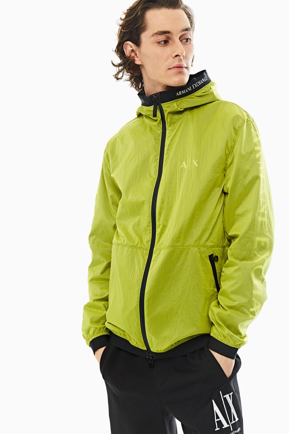 

Ветровка мужская Armani Exchange 3HZB37 ZNHXZ желтая M, Желтый, 3HZB37 ZNHXZ