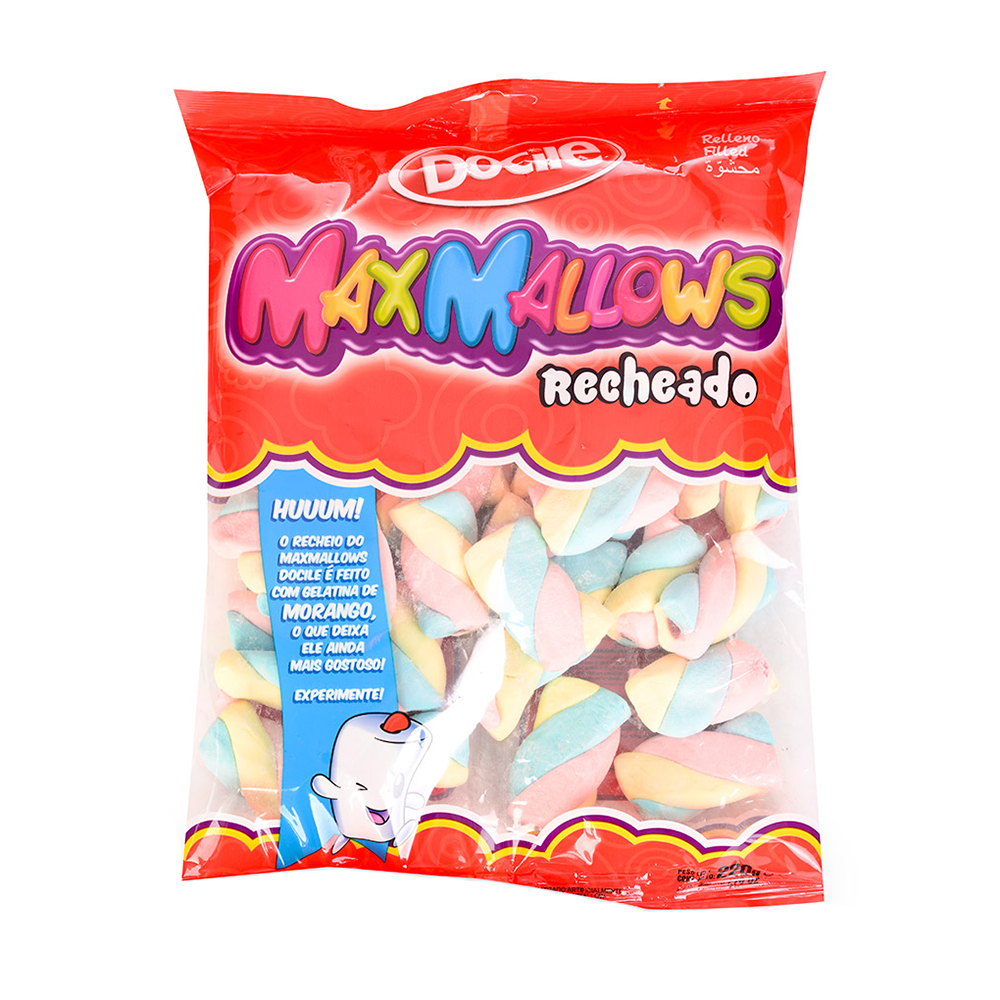 

Зефир «Filled Maxmallows. Цветные завитки с начинкой», Docile, 220 г, Бразилия