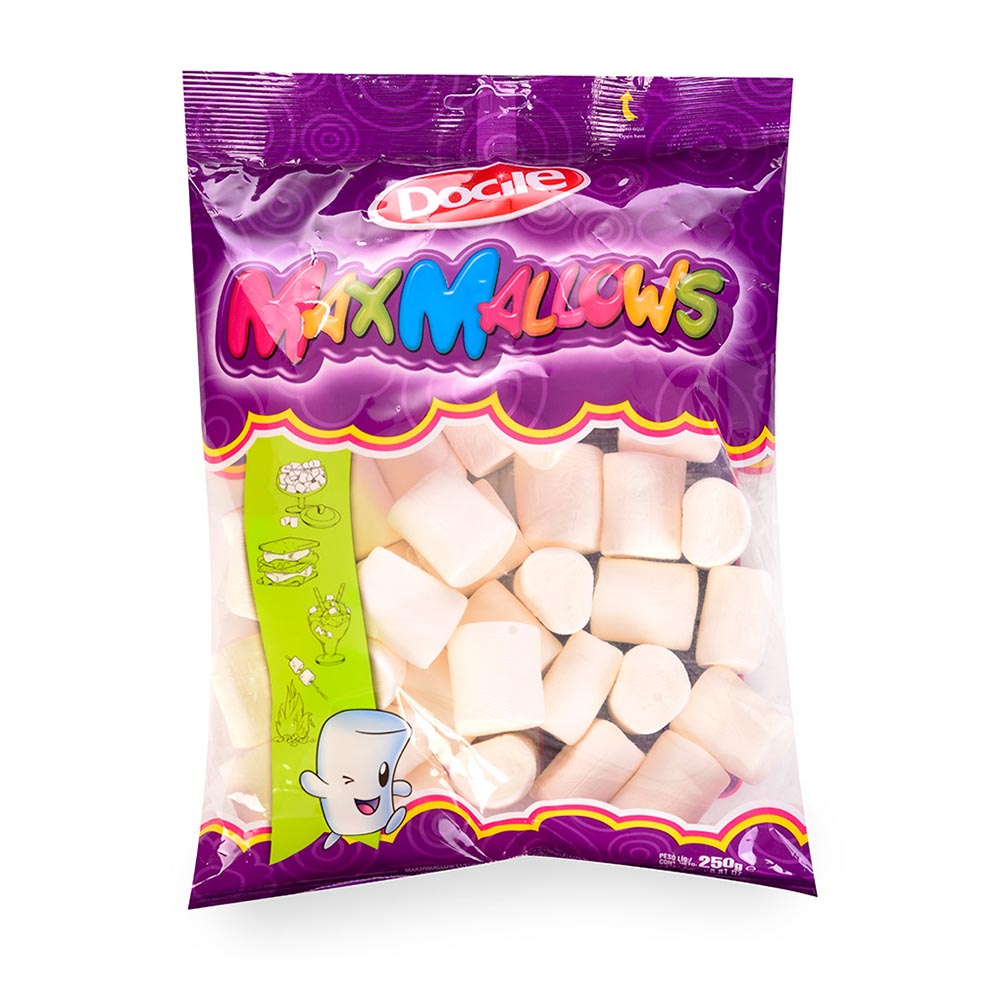 Зефир Docile Maxmallows Белые трубочки Ваниль  250г Бразилия