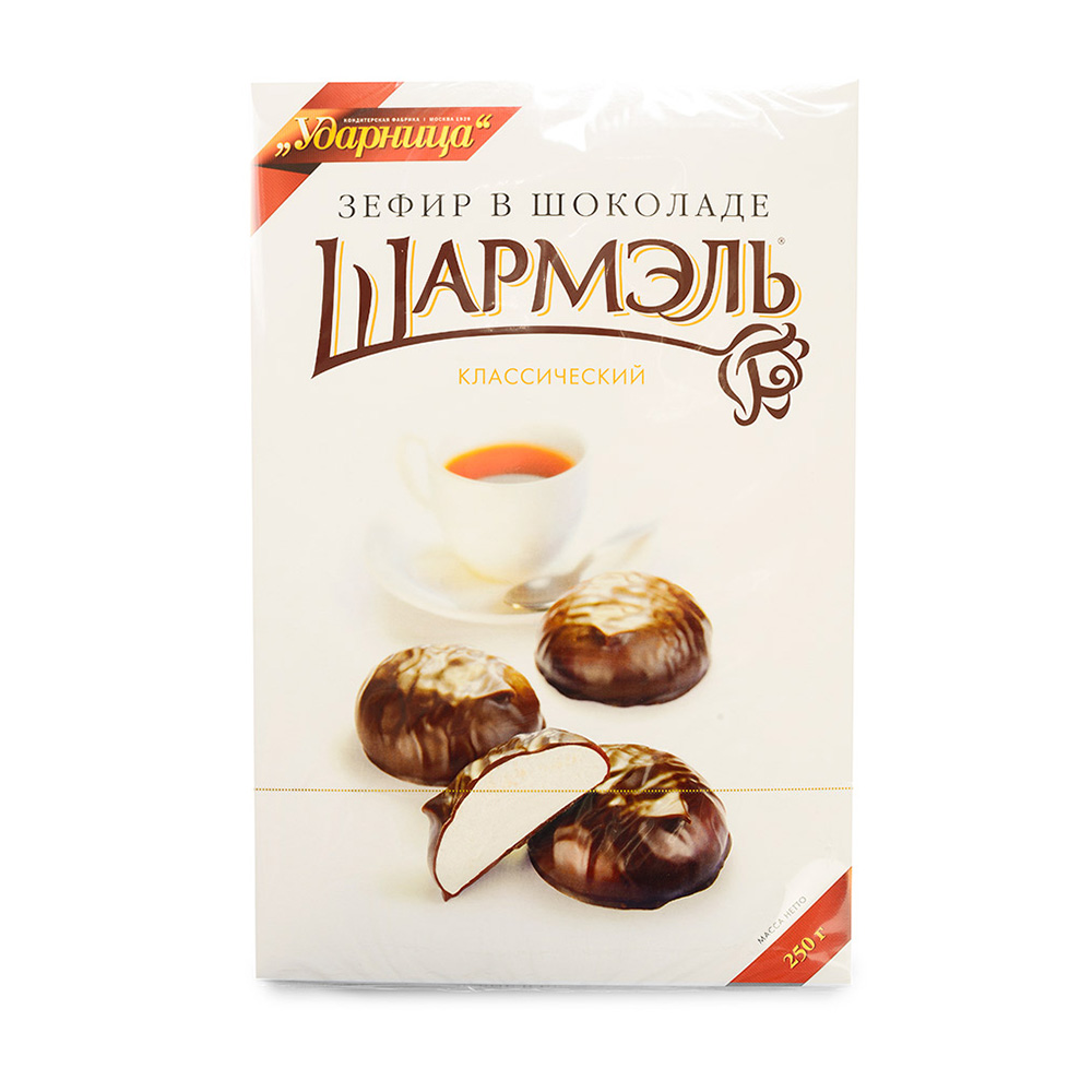 

Зефир Ударница "Шармель" классический в шоколаде 250 г Россия
