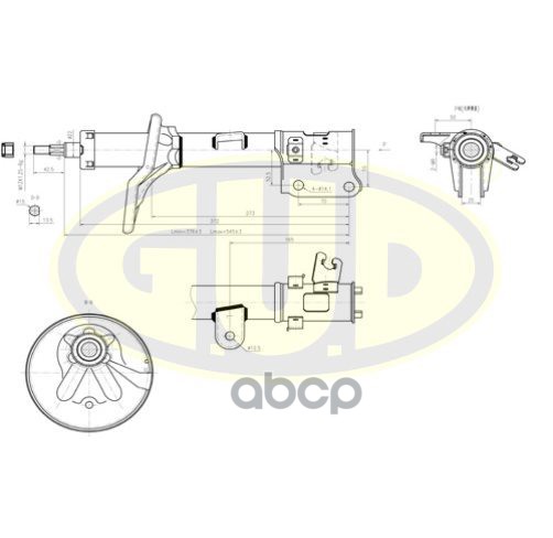 

Амортизатор подвески G.U.D GSA339743