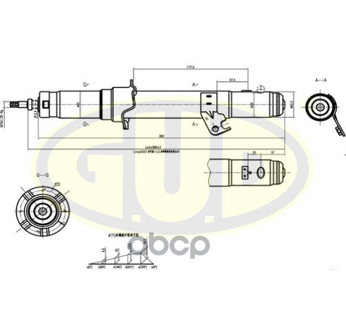 

Амортизатор подвески G.U.D GSA341351