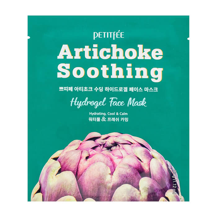 Маска для лица Petitfee Artichoke Soothing Hydrogel Face Mask с экстрактом артишока petitfee маска гидрогелевая освежающая с экстрактом артишока для лица 32 г