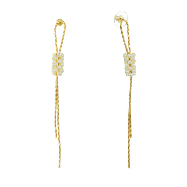 

Серьги из бижутерного сплава Corona Style B006E10016, жемчуг искусственный, B006E10016