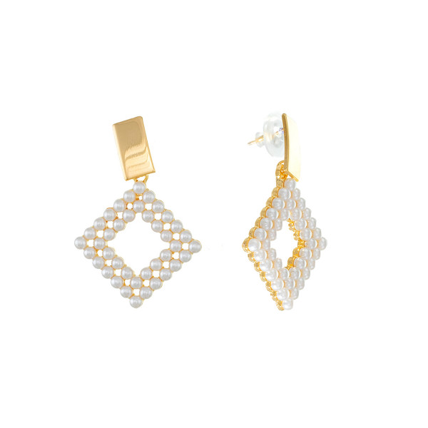 

Серьги из бижутерного сплава Corona Style B006E05310, жемчуг искусственный, B006E05310