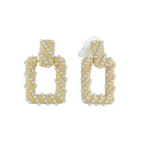 

Серьги из бижутерного сплава Corona Style B006E00013, жемчуг искусственный, B006E00013