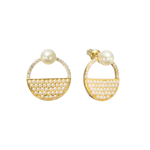 

Серьги из бижутерного сплава Corona Style B005E1127483, жемчуг искусственный, B005E1127483