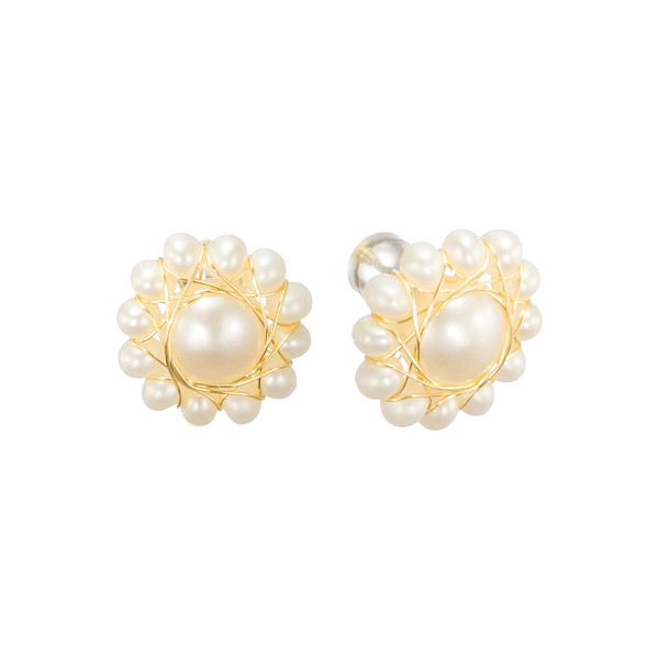 

Серьги из бижутерного сплава Corona Style B005E1126943, жемчуг искусственный, B005E1126943