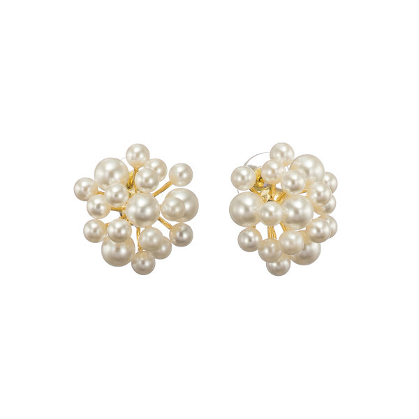 

Серьги из бижутерного сплава Corona Style B005E1126188, жемчуг искусственный, B005E1126188
