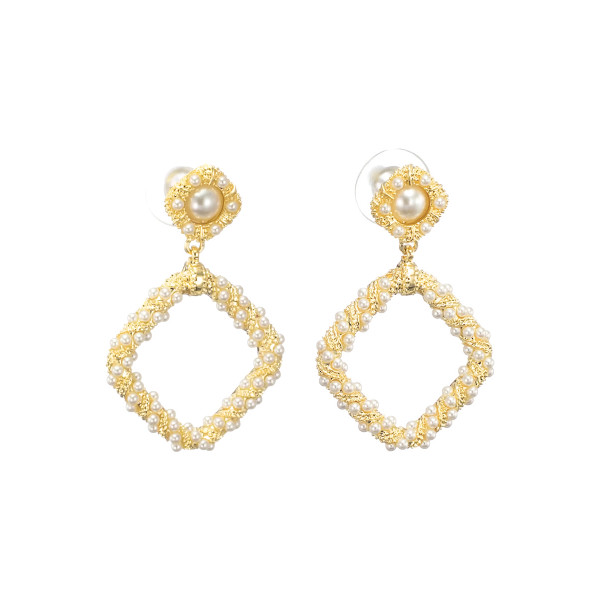 

Серьги из бижутерного сплава Corona Style B005E1125958, жемчуг искусственный, B005E1125958